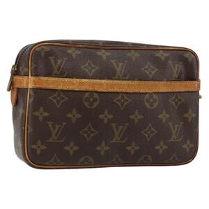 LOUIS VUITTON Monogram Compiegne 23 Clutch Bag M51847 LV Auth am9238